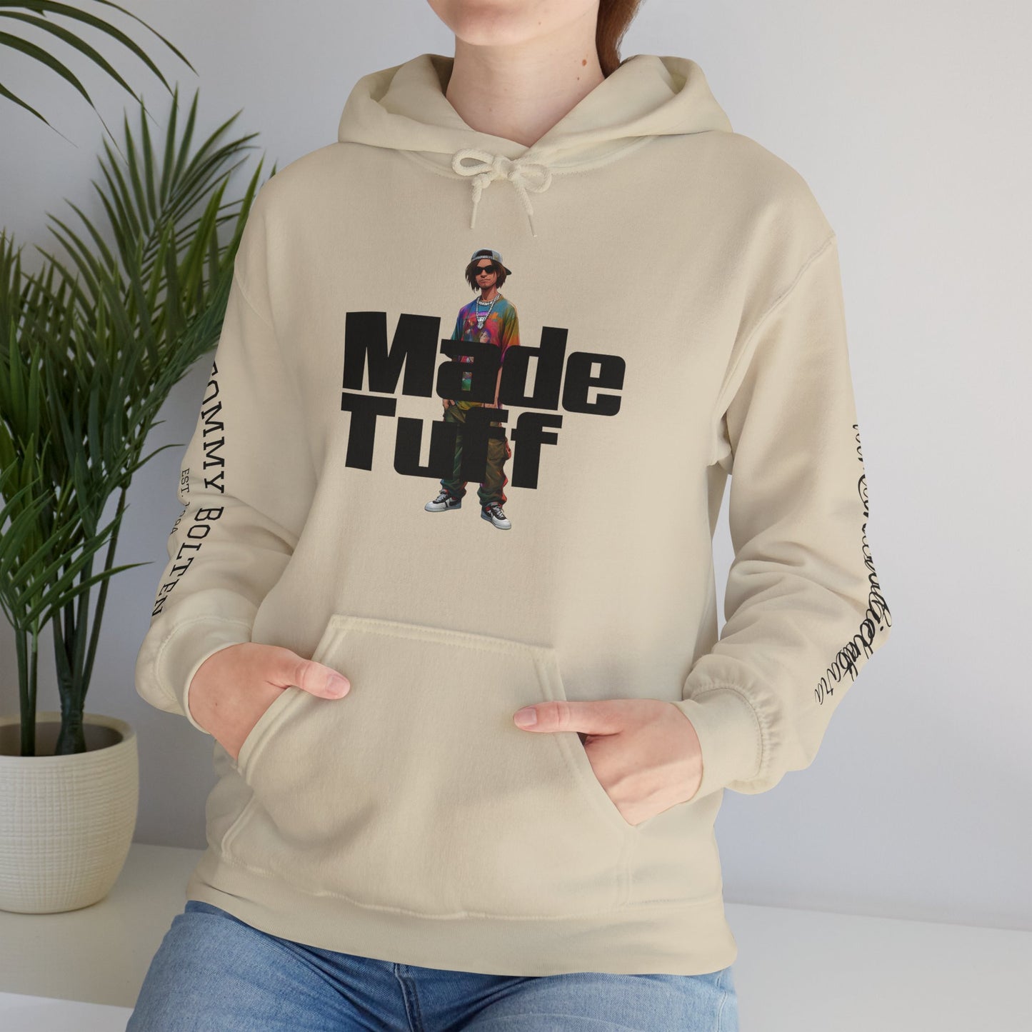 Street Style Unisex Hoodie, Made Tuff Graphic Sweatshirt, Urban Fashion, Casual Wear, Gift for Him/Her, Trendy Hooded Sweater