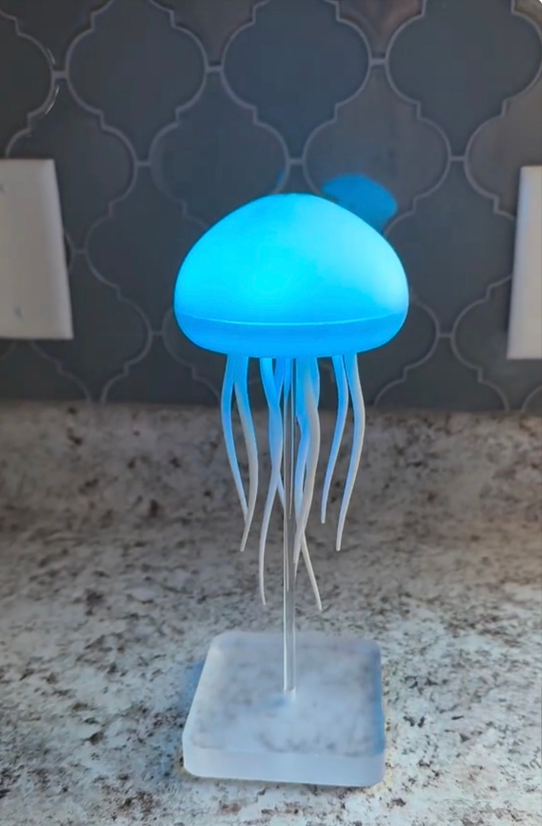 Jellyfish Lamp USB Colorful Voice Control Swimming Ambience Light