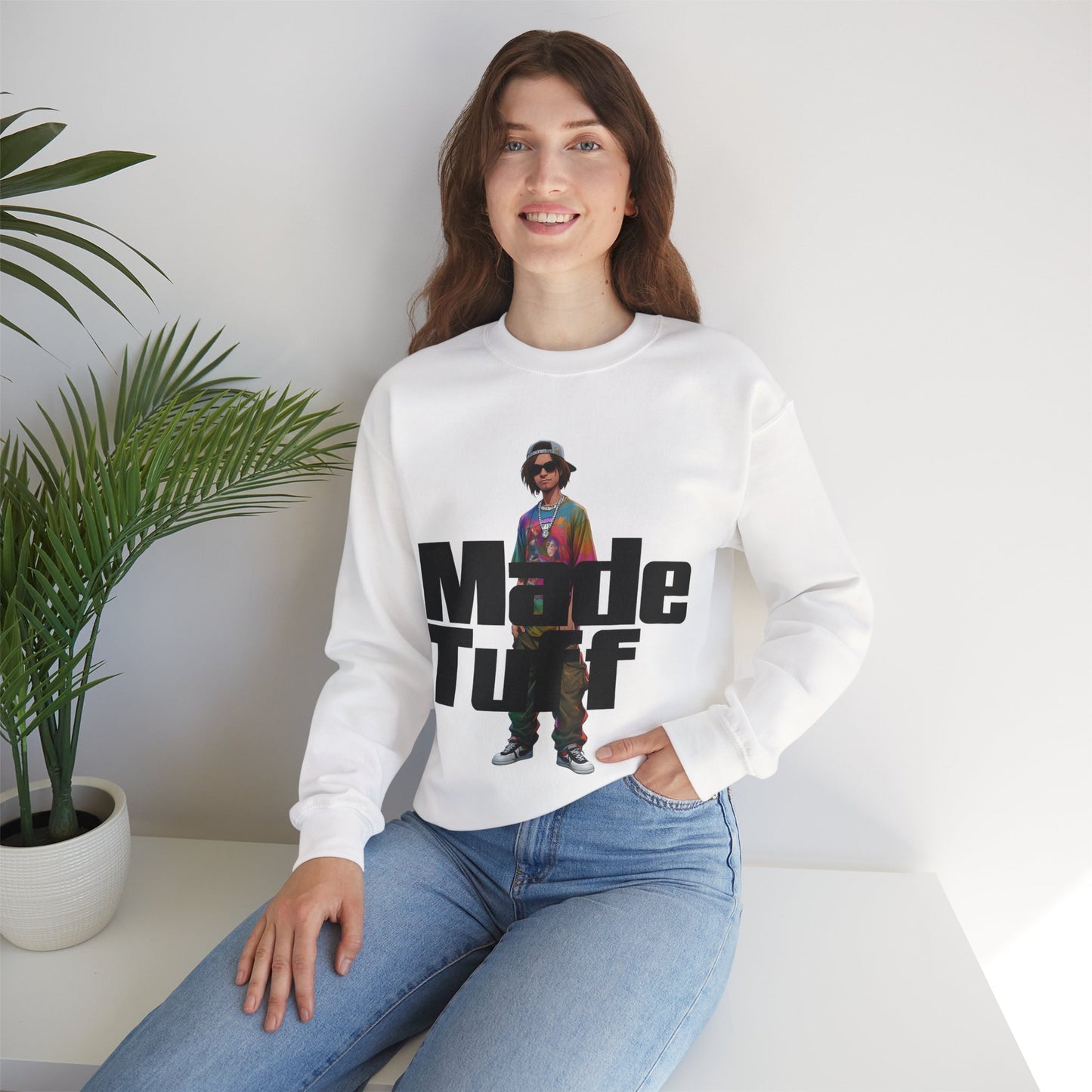 Trendy Urban Crewneck Sweatshirt, Streetwear Apparel, Casual Fashion, Graphic Sweatshirt, Gift for Him/Her, Everyday Wear