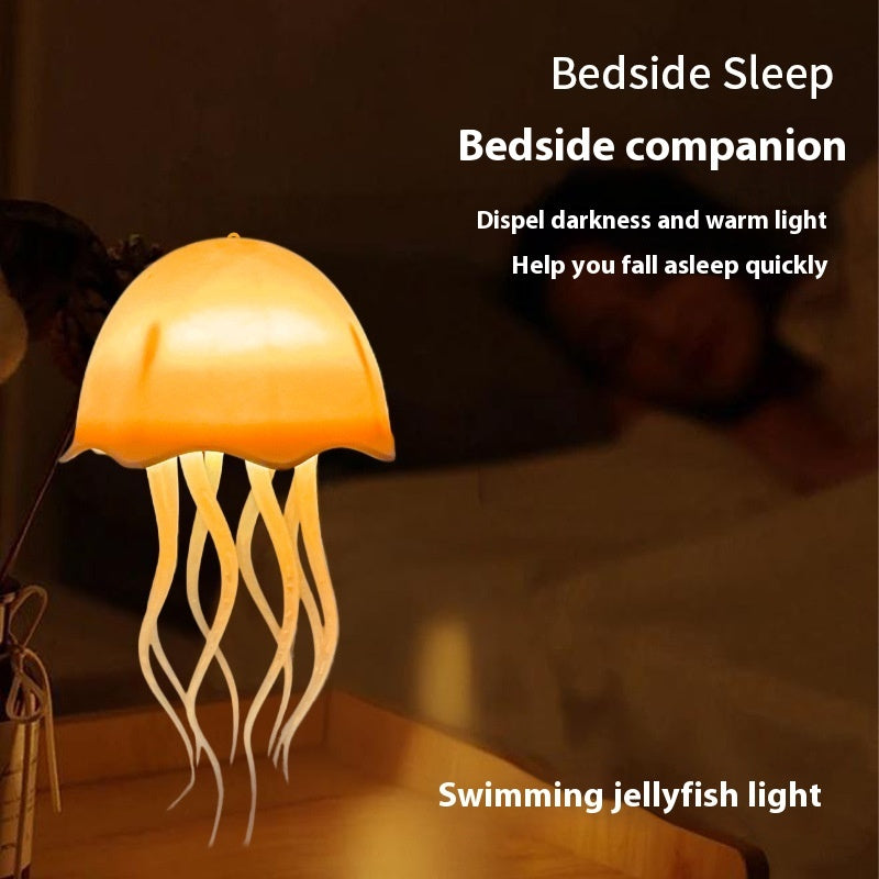 Jellyfish Lamp USB Colorful Voice Control Swimming Ambience Light