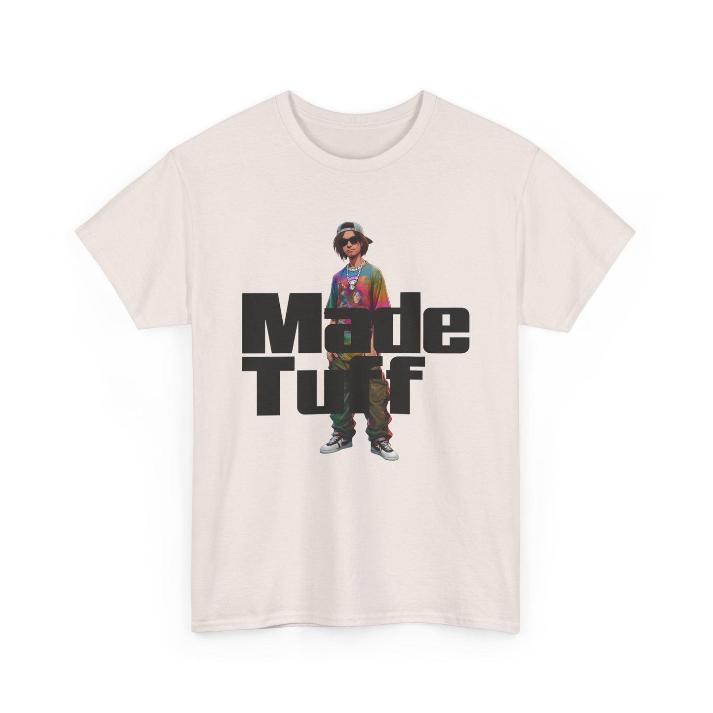 Unisex Heavy Cotton Tee - Made Tuff Graphic Shirt, Casual Wear, Streetwear, Gift for Him, Summer Outfit, Trendy Style