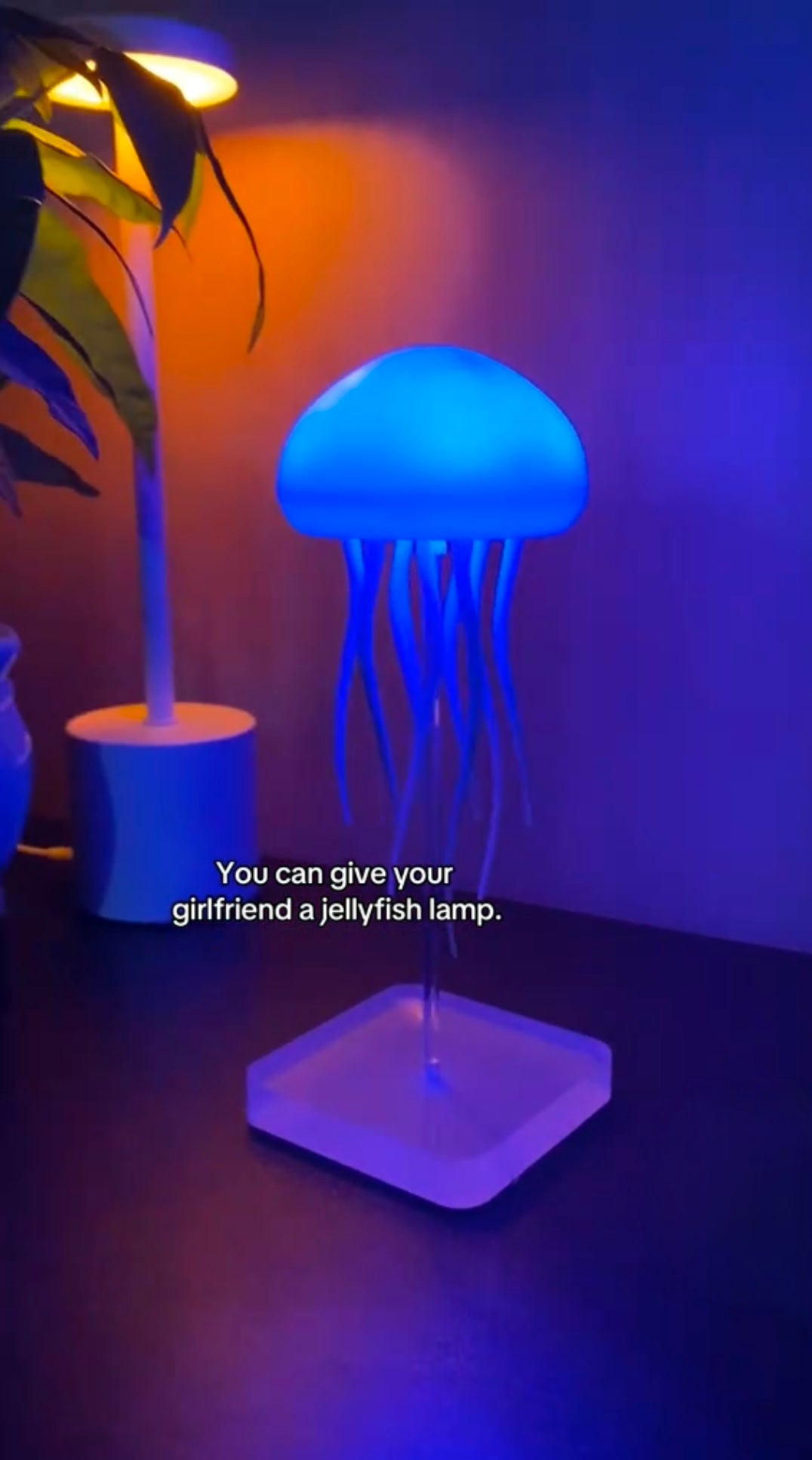 Jellyfish Lamp USB Colorful Voice Control Swimming Ambience Light